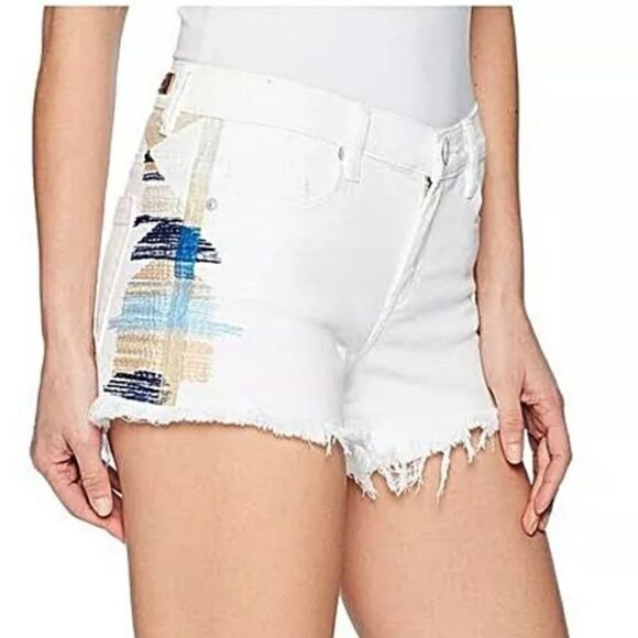Blank NYC The Astor White Cut-Off Shorts - Picture 1 of 6